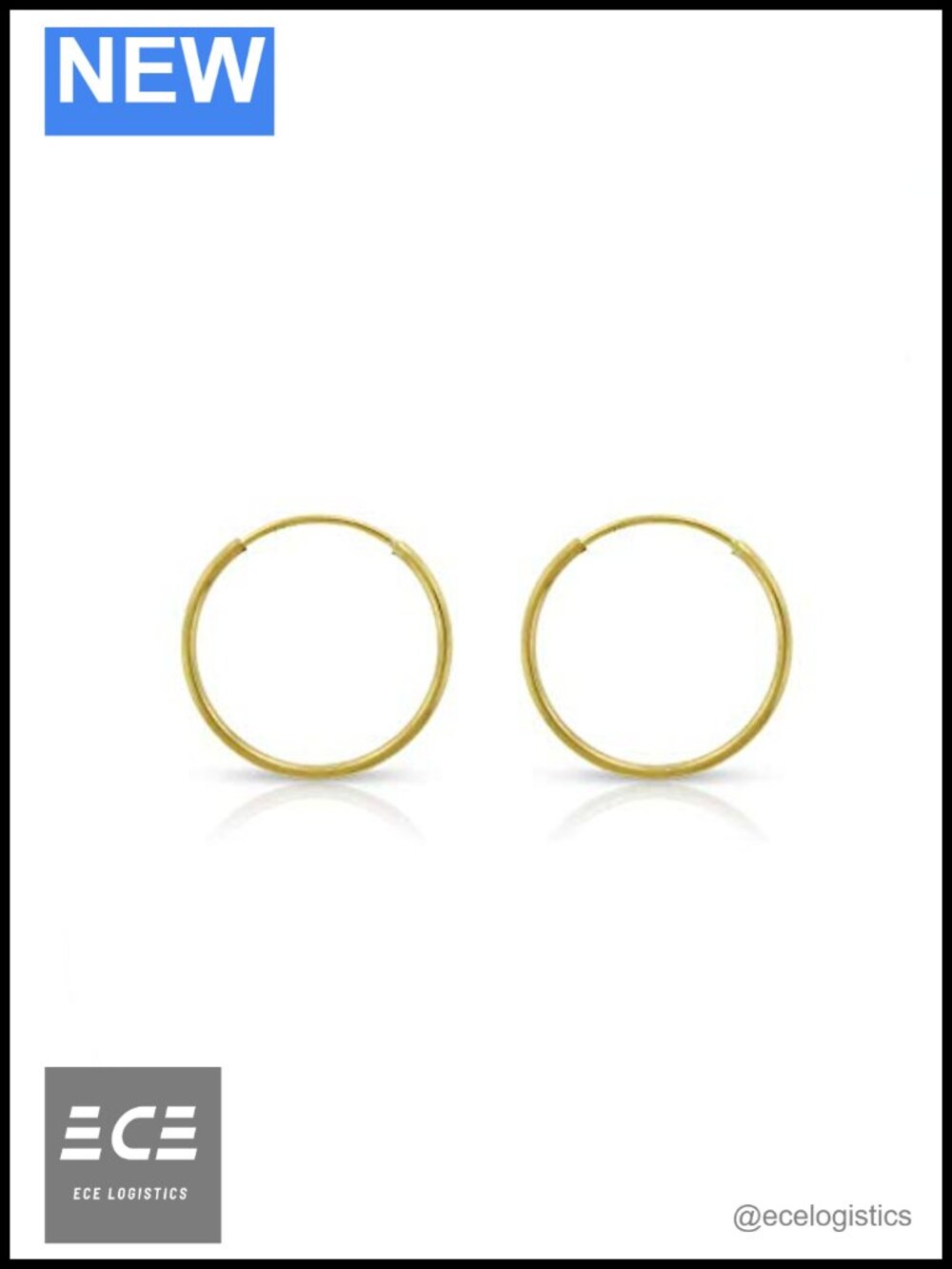 14k Solid Gold Endless Hoop Earrings Thin Hoop Cartilage Helix Nose